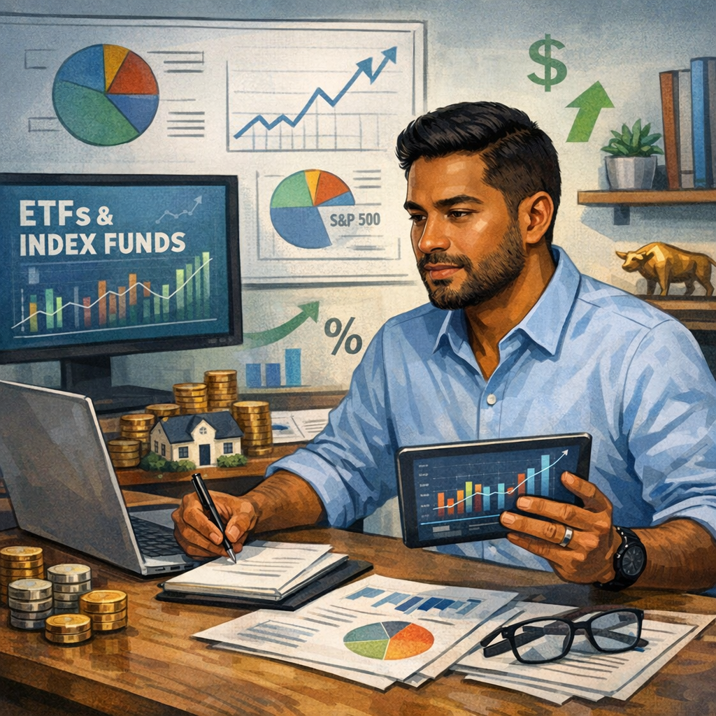 Learn the key differences between ETFs & index funds and how intermediate investors use them to grow wealth faster with low fees, diversification, and smart strategies.